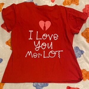 CCO Red 'I Love You Merlot' T-Shirt